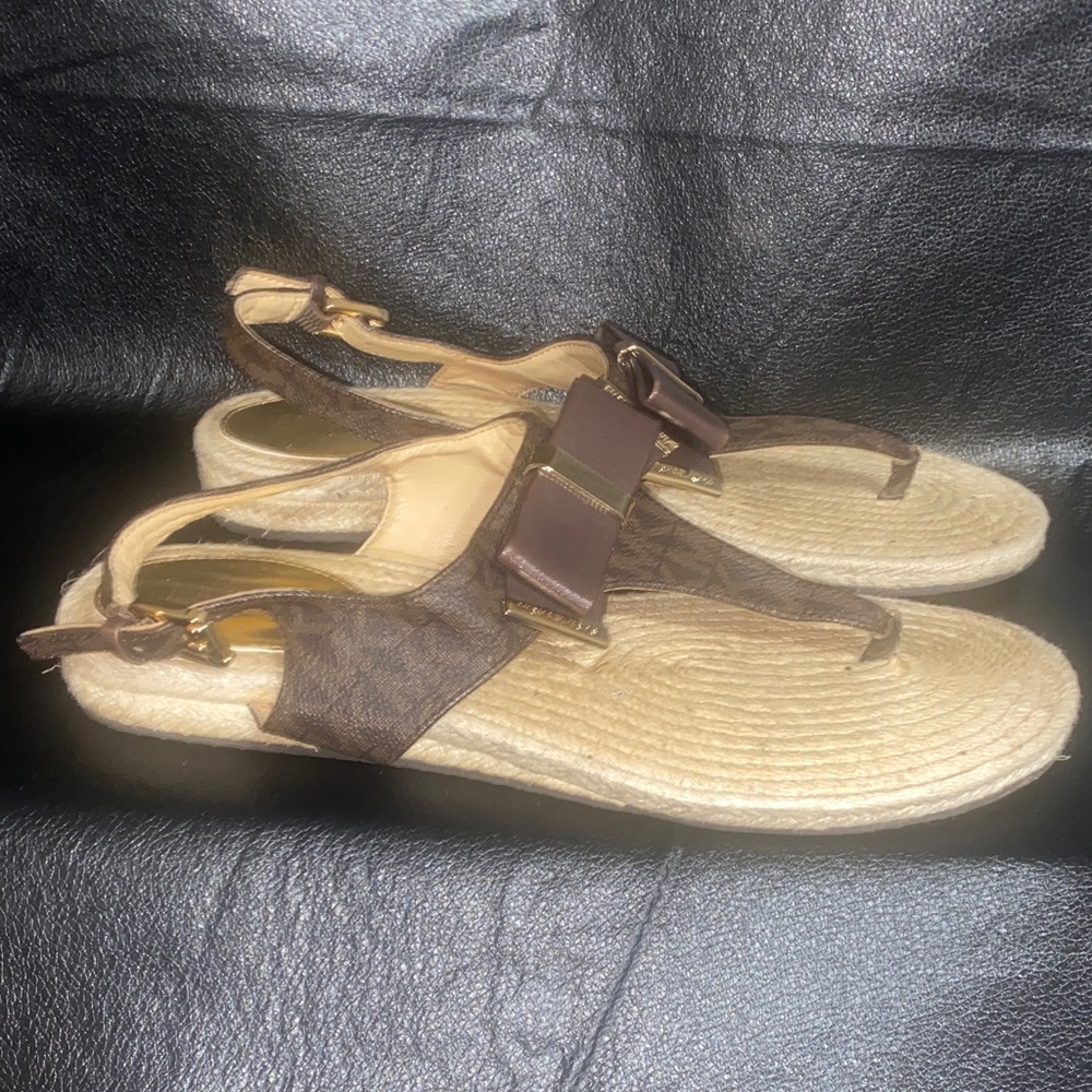 Michael Kors Tan and Brown Sandals